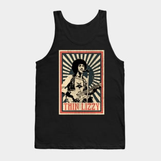 Vintage Poster Thin Lizzy 1977s Tank Top